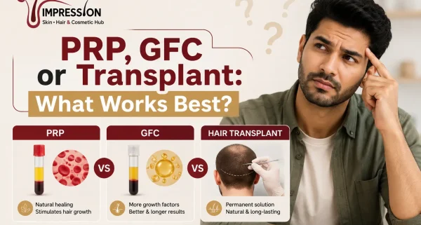 PRP vs GFC vs Hair Transplant: Why People Get Confused