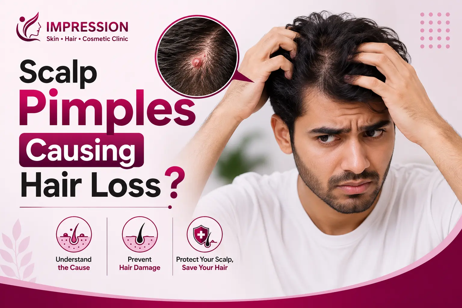 Pimples on Scalp and Hair Loss: Are They Connected?